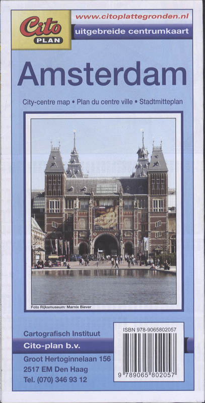 Omslag van Citoplan uitgebreide centrumkaart Amsterdam