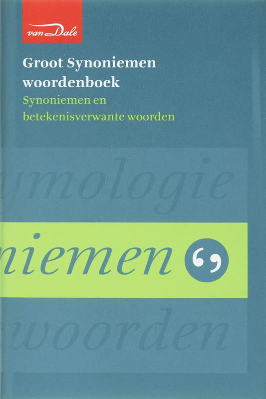 Omslag van Van Dale Groot Synoniemenwoordenboek