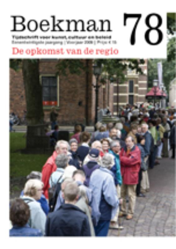 Omslag van De opkomst van de regio
