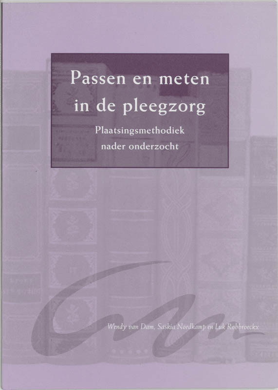 Omslag van Passen en meten in de pleegzorg