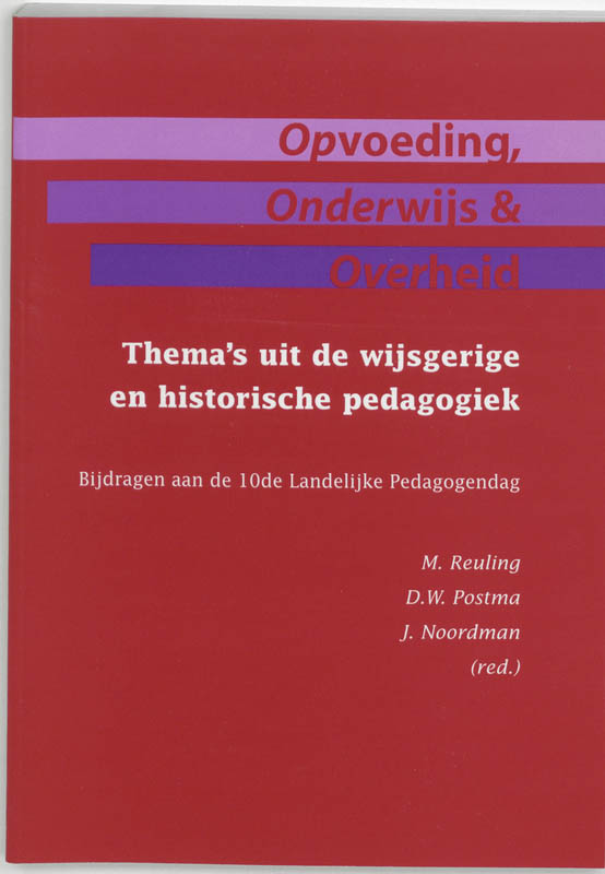 Omslag van Opvoeding, onderwijs & overheid