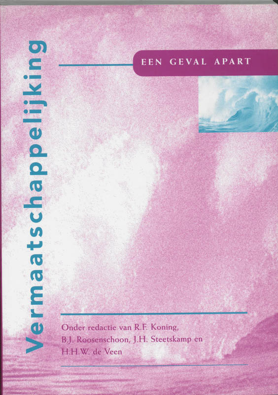 Omslag van Vermaatschappelijking, een geval apart