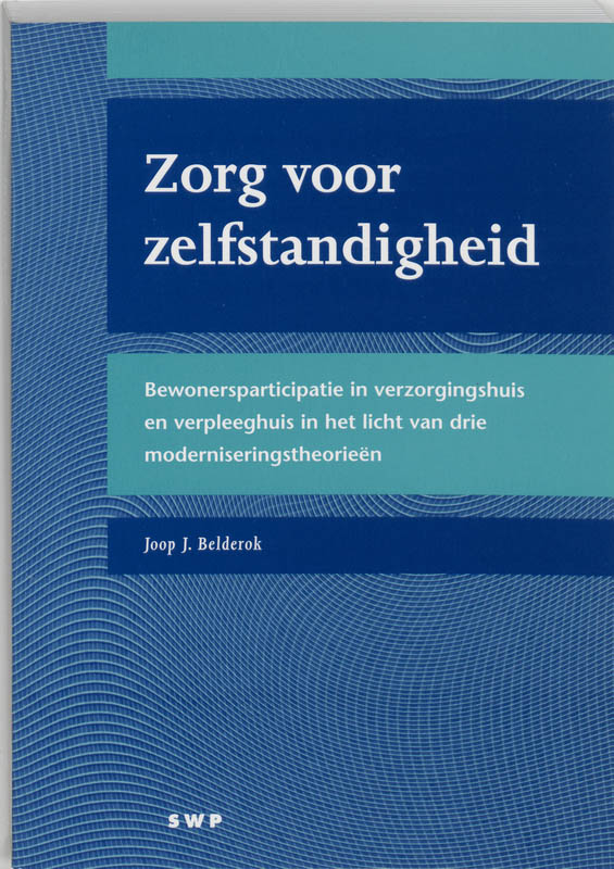 Omslag van Zorg voor zelfstandigheid