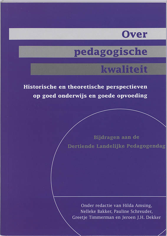 Omslag van Over pedagogische kwaliteit
