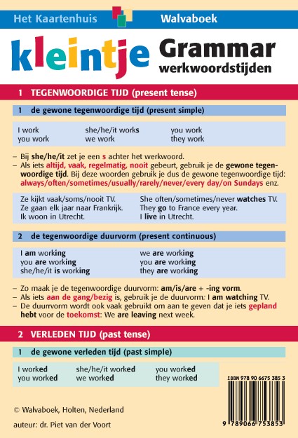 Omslag van Kleintje grammar werkwoordstijden