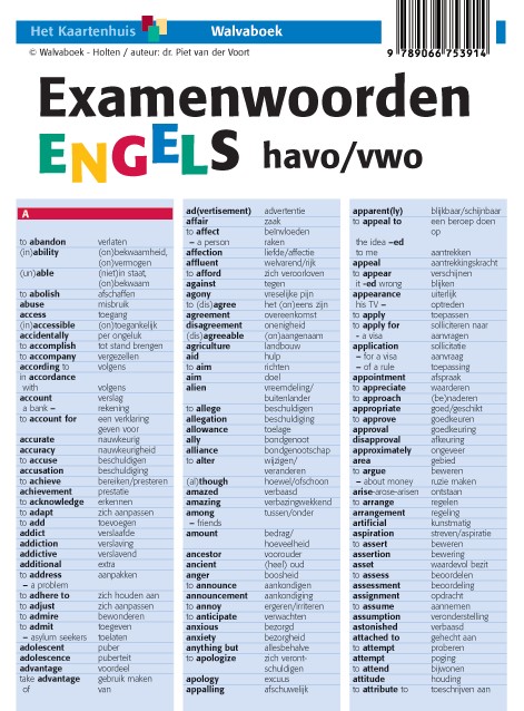 Omslag van havo/vwo