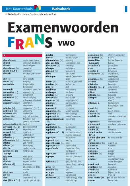 Omslag van vwo