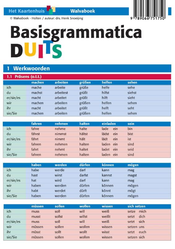 Omslag van Basisgrammatica Duits