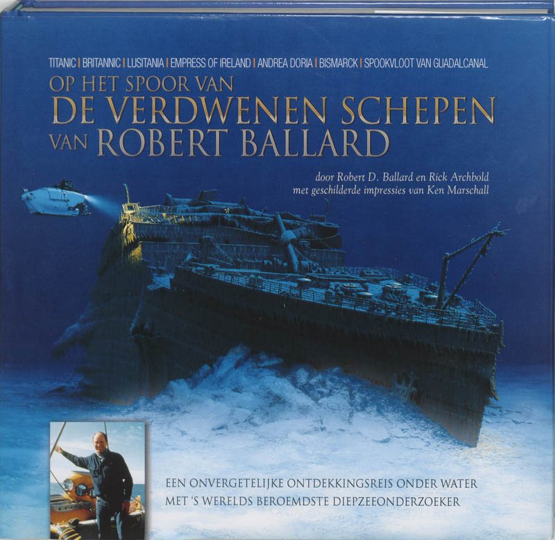 Omslag van Op het spoor van de verdwenen schepen van Robert Ballard