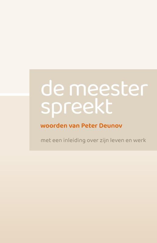 Omslag van De meester spreekt
