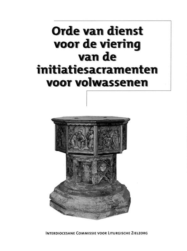 Omslag van Orde van dienst voor de viering van de initiatiesacramenten voor volwa