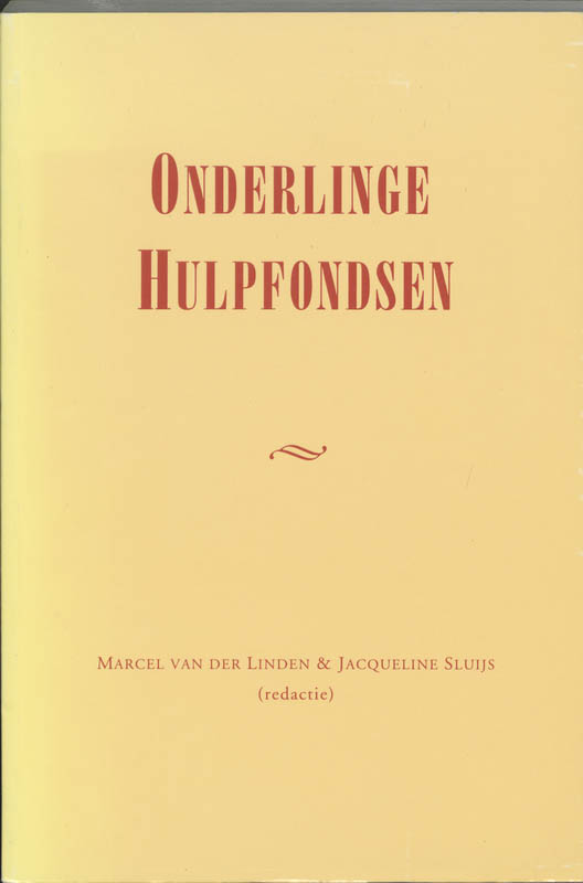 Omslag van Onderlinge hulpfondsen