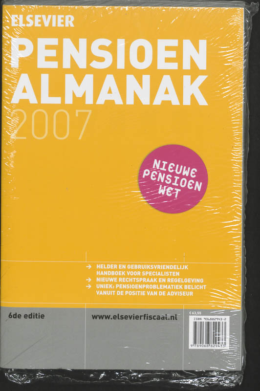 Omslag van Elsevier Pensioen Almanak 2007