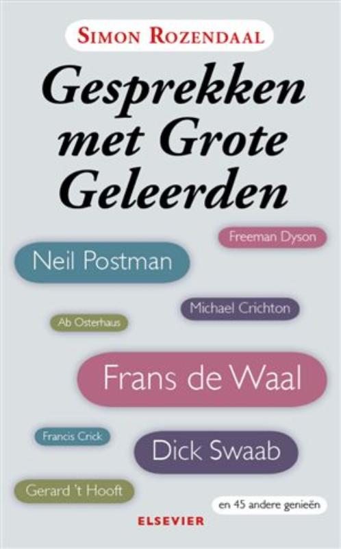 Omslag van Gesprekken met grote geleerden