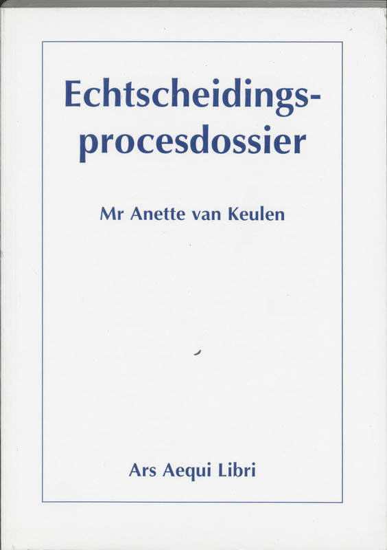 Omslag van Echtscheidingsprocesdossier