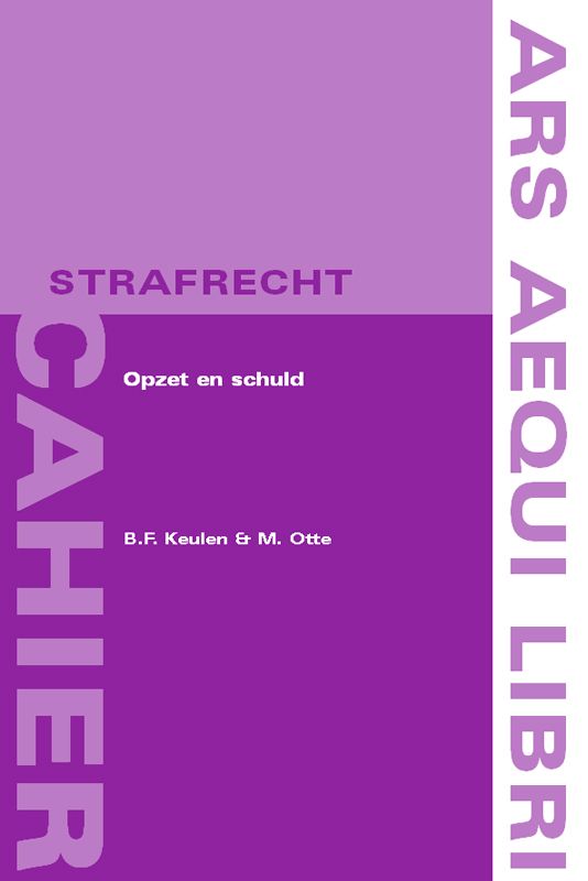Omslag van Opzet en schuld