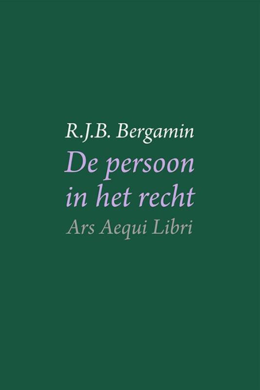 Omslag van De persoon in het recht