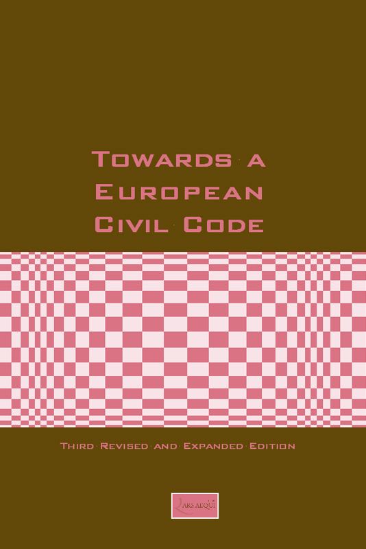 Omslag van Towards a European Civil Code