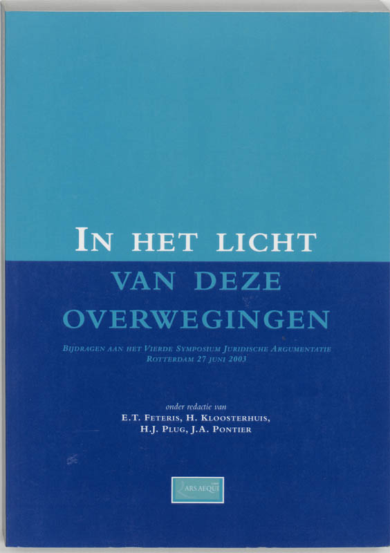 Omslag van In het licht van deze overwegingen
