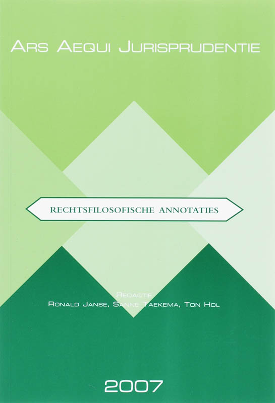 Omslag van Rechtsfilosofische annotaties