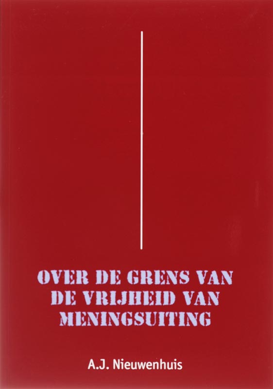 Omslag van Over de grens van de vrijheid van meningsuiting