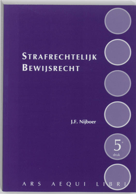 Omslag van Strafrechtelijk bewijsrecht