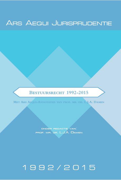 Omslag van Jurisprudentie bestuursrecht 1992-2015