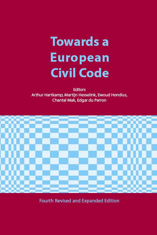 Omslag van Towards a European Civl Code