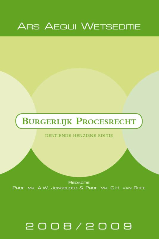 Omslag van Burgerlijk procesrecht 2008/2009
