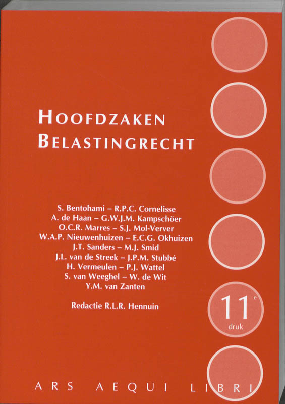 Omslag van Hoofdzaken Belastingrecht