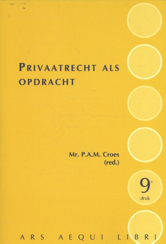 Omslag van Privaatrecht als opdracht