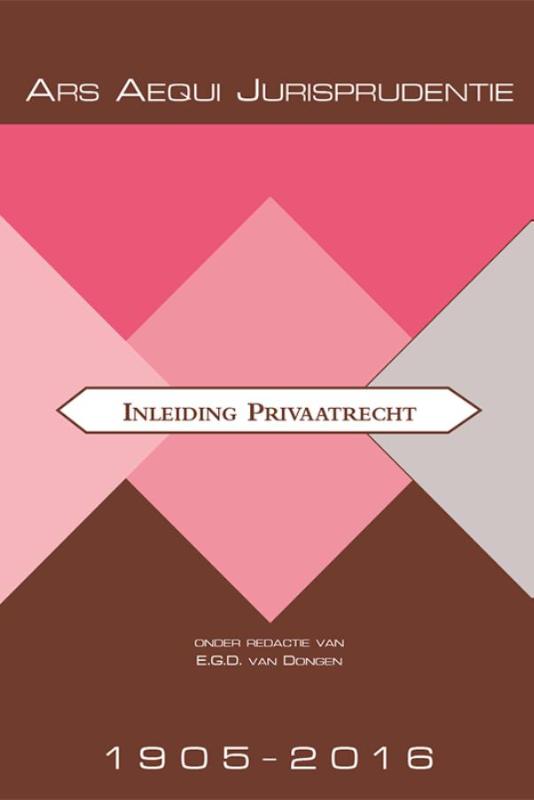Omslag van Jurisprudentie inleiding privaatrecht 1905-2016