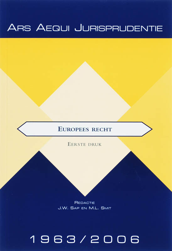 Omslag van Jurisprudentie Europees recht 1963/2006