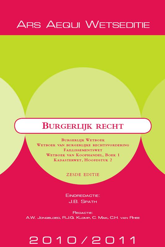 Omslag van Burgerlijk recht 2010/2011