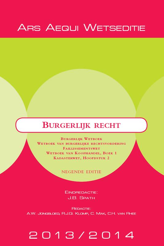 Omslag van Burgerlijk recht 2013/2014