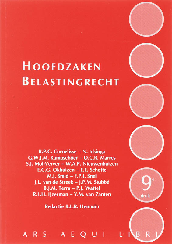 Omslag van Hoofdzaken belastingrecht
