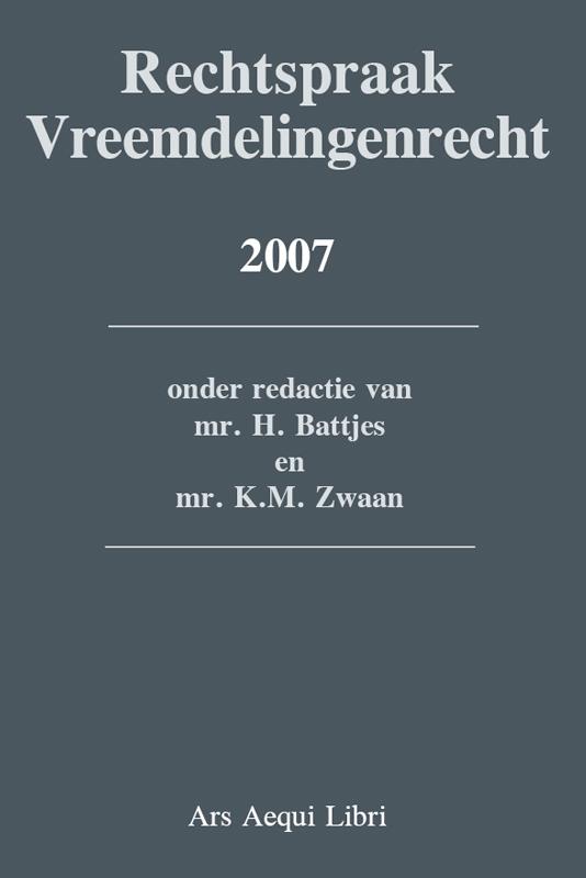 Omslag van Rechtspraak vreemdelingenrecht 2007