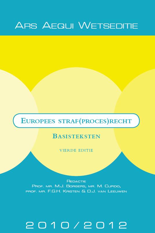 Omslag van Europees straf(proces)recht 2010/2012