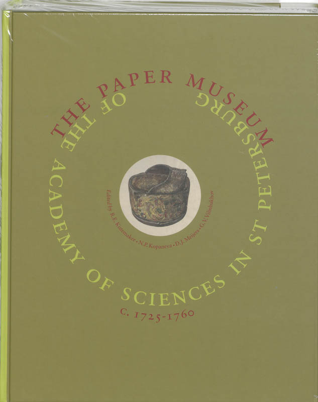 Omslag van Papermuseum of the Petersburg Academy of Science 1725-1760