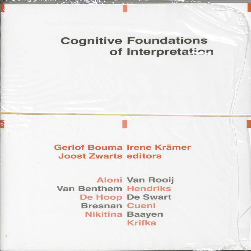 Omslag van Cognitive Foundations of Interpretation