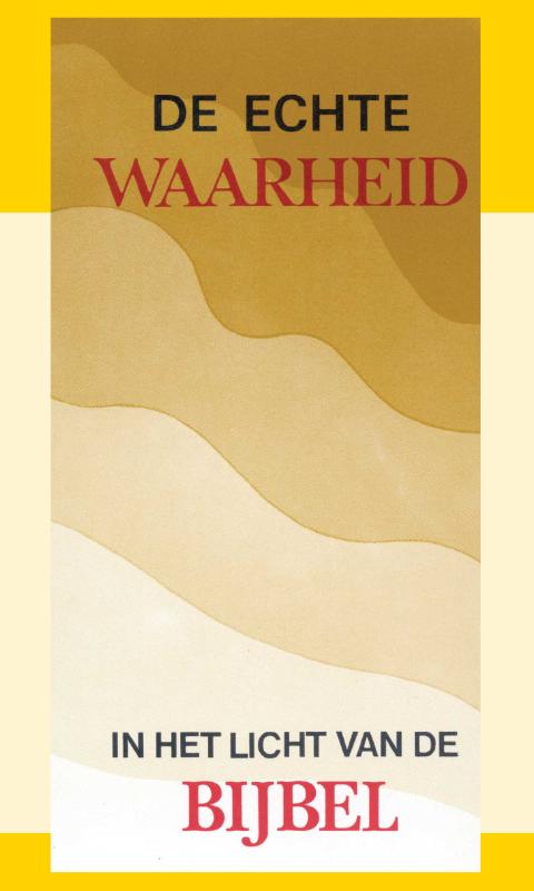 Omslag van De Echte Waarheid