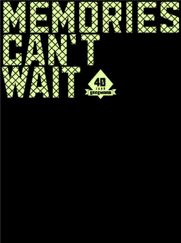 Omslag van Memories can't wait