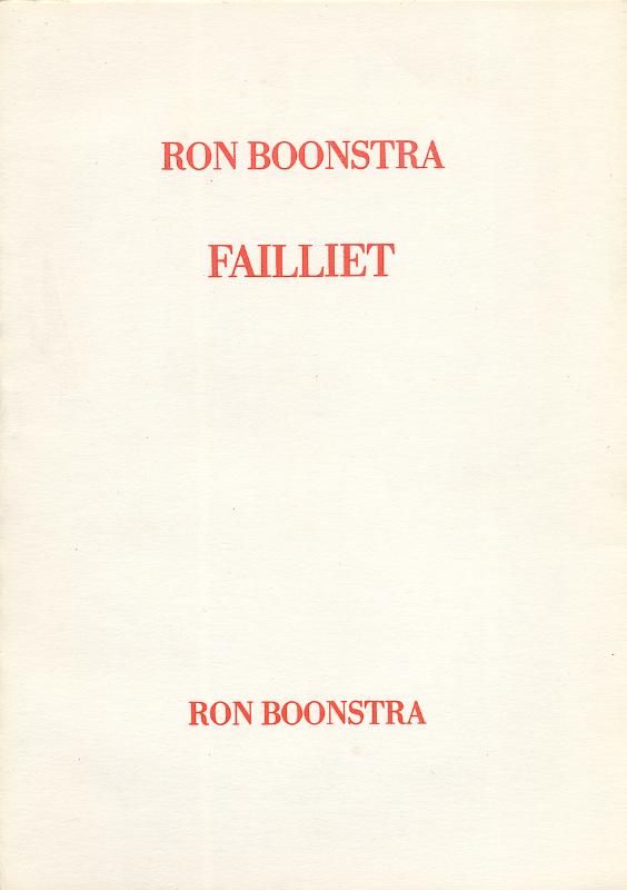 Omslag van Failliet