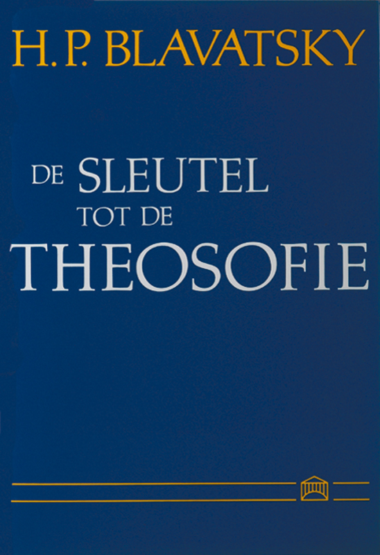 Omslag van De sleutel tot de theosofie