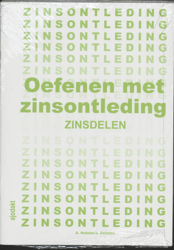 Omslag van Oefenen met zinsontleding set 5 ex