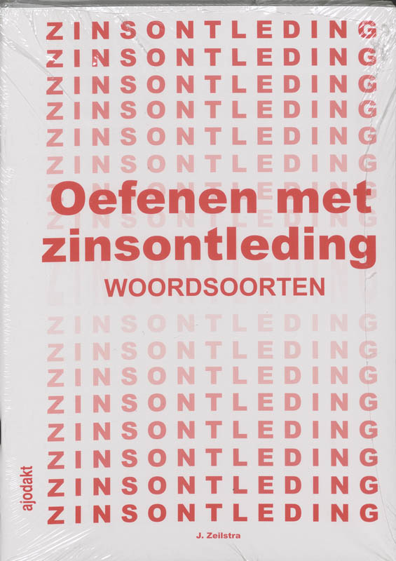 Omslag van Oefenen zinsontleding woords. set 5 ex