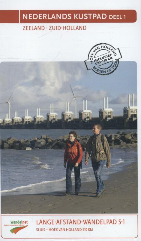 Omslag van Nederlands kustpad deel 1 Zeeland Zuid-Holland