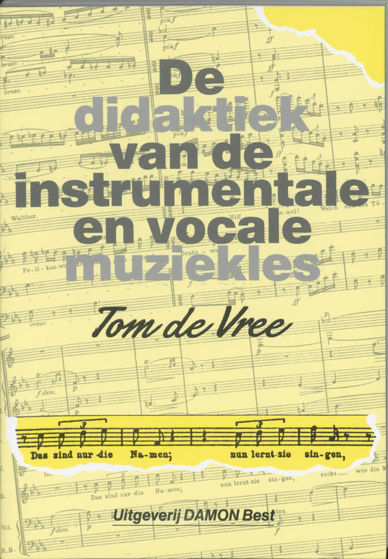 Omslag van De didaktiek van de instrumentale en vocale muziekles