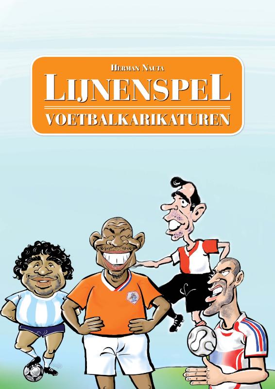 Omslag van voetbalkarikaturen