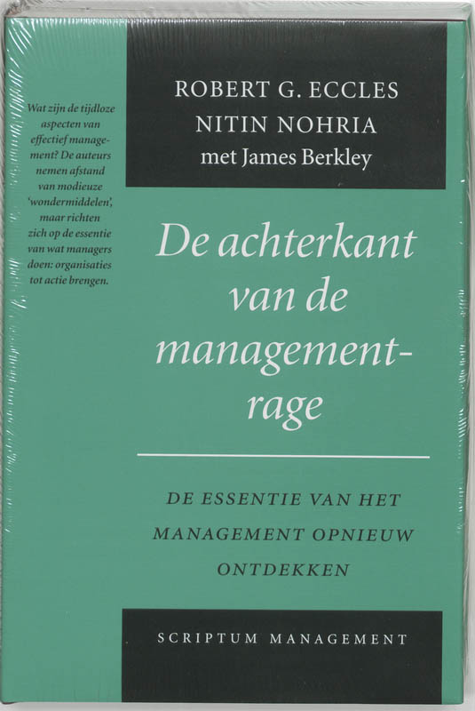 Omslag van De achterkant van de managementrage